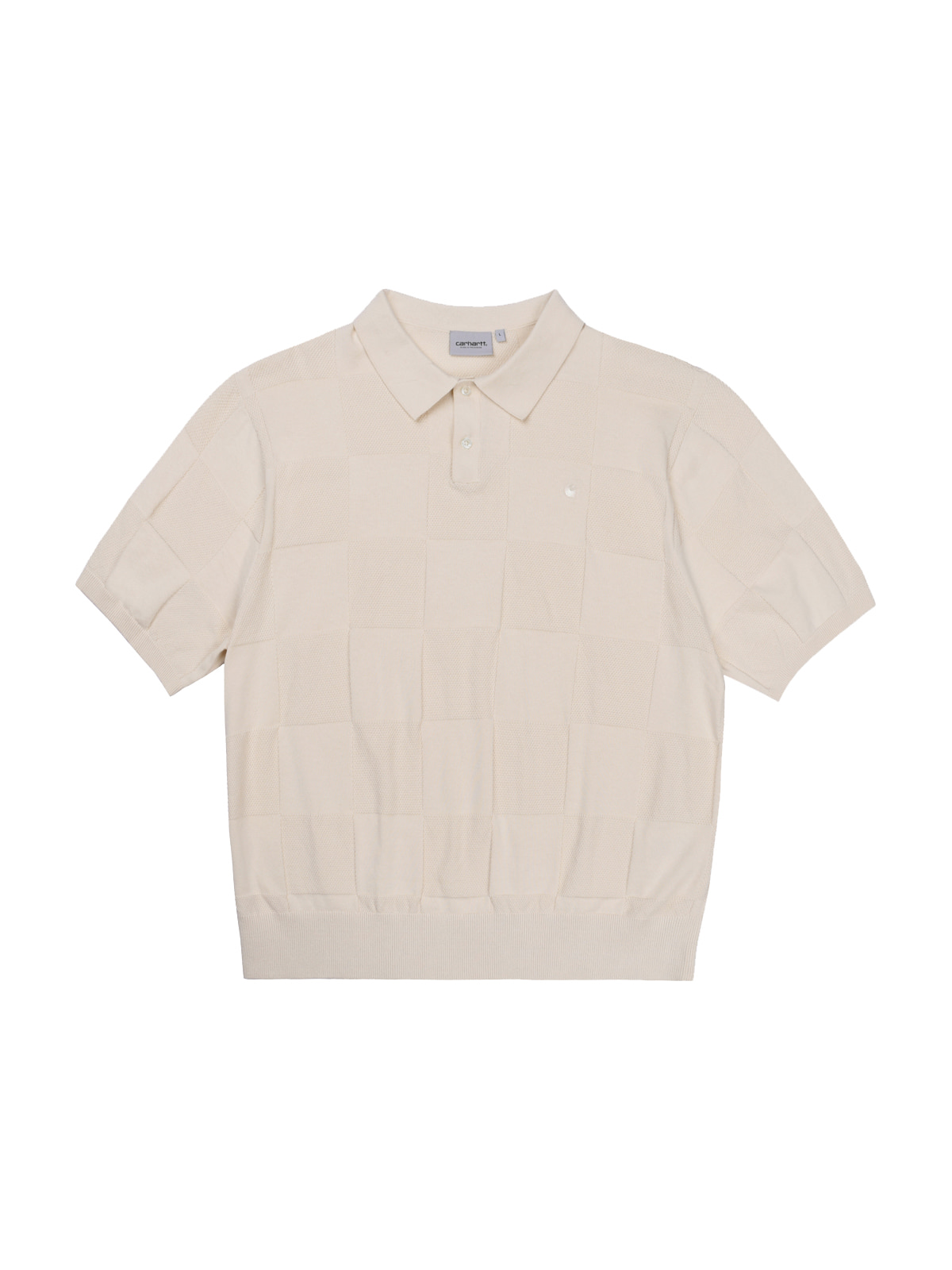 S/S PAXTON KNIT POLO WHITE SWAN
